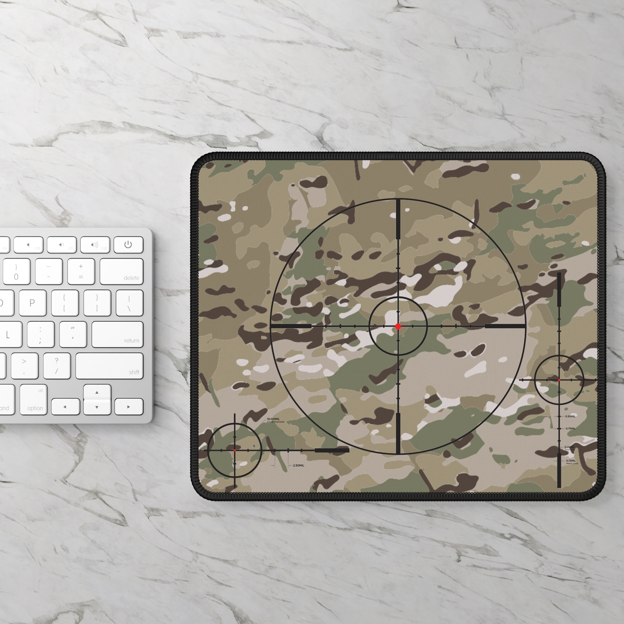 Sniper Scope Crosshair Gamer Mouse Pad 9×7″ - view 2