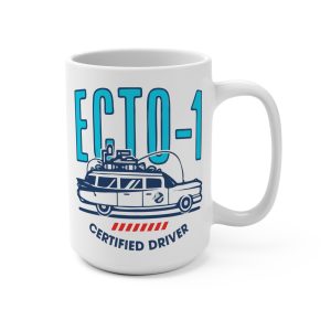 Ghostbusters ECTO-1 Certified Driver | Movie Fan Art | Premium Coffee Mug 15oz