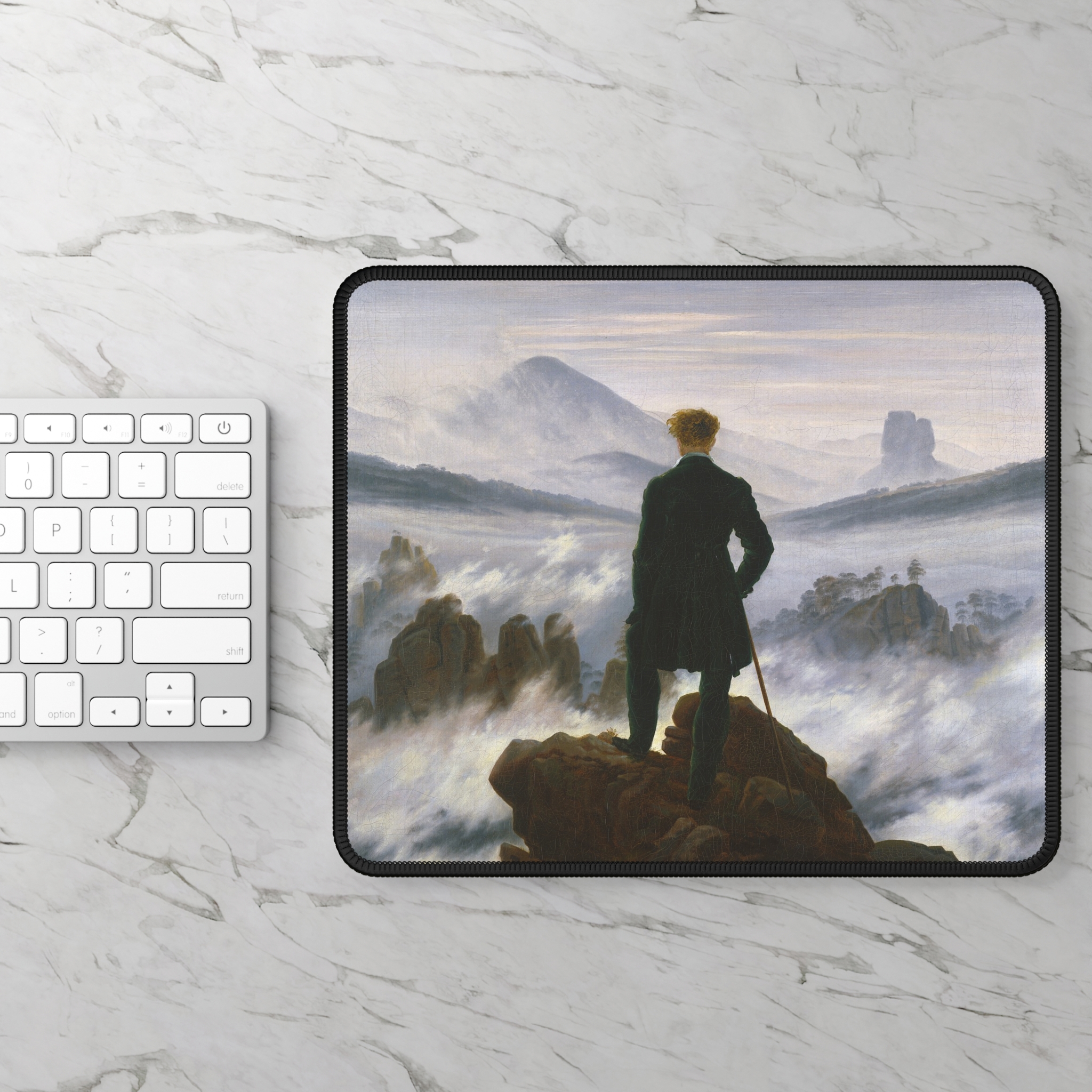 Wanderer Above the Sea of Fog Mouse Pad 9×7 | Caspar David Friedrich Art Gift