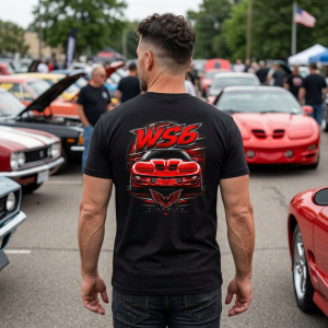 WS6 TA Trans Am American Muscle Car T-Shirt Performance Car Lover Tee S-5XL