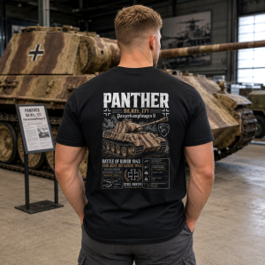 Panther Tank Panzer V Kursk 1943 WWII German Armor History T-Shirt Tee S-5XL