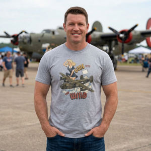 B24 Liberator “Gone with the Wind” WWII Military History Lover Retro T-Shirt