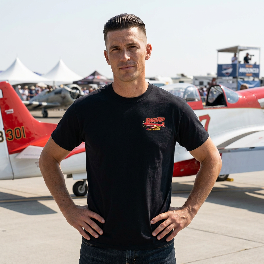 Dago Red P51 Mustang | Reno Air Racing Aviation Lover | T-Shirt Tee S-5XL - Image 2