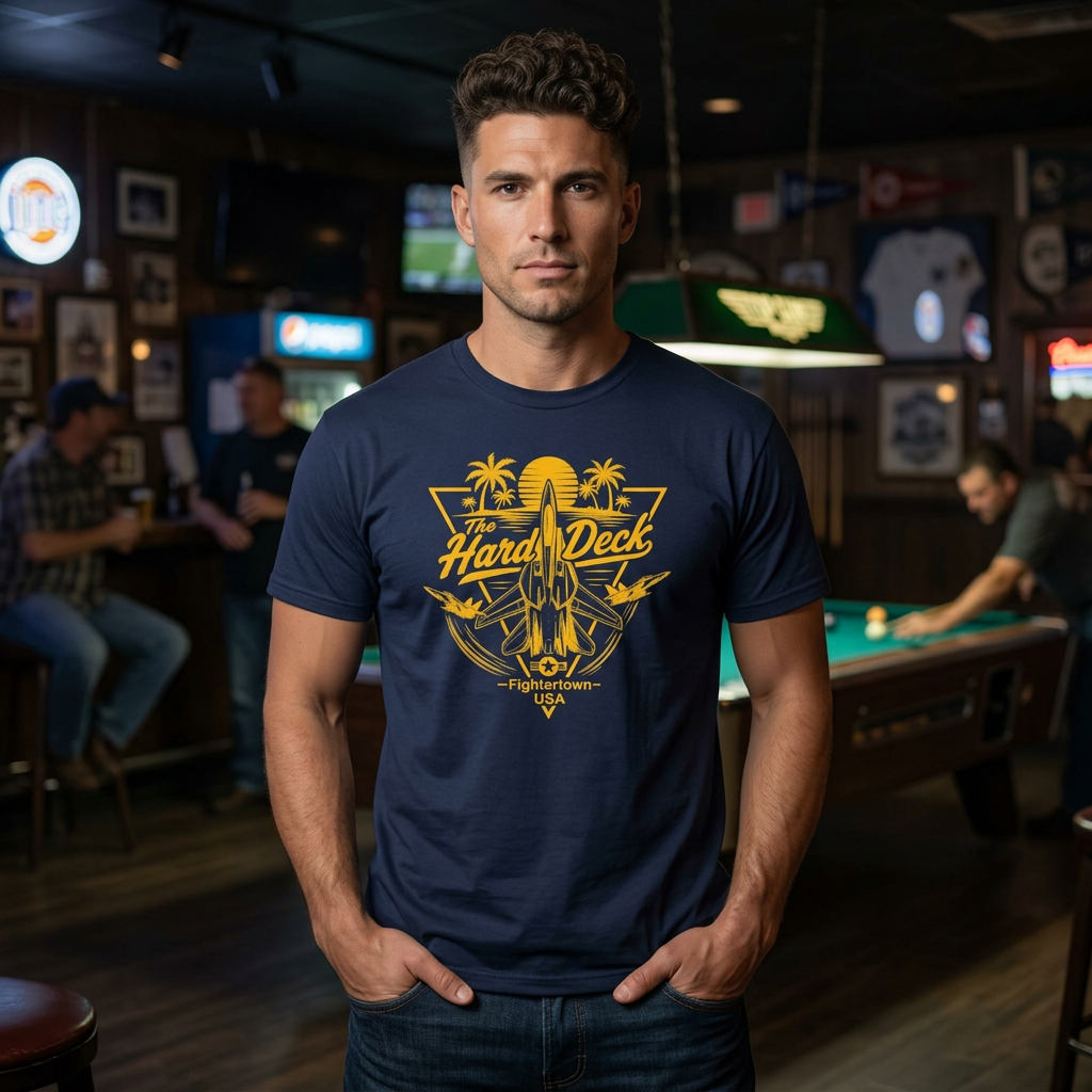 Hard Deck Bar Top Gun Maverick Inspired NAS North Island F14 and F18 T-Shirt