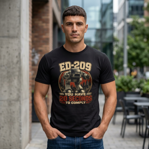 ED-209 Robocop Tee | Retro 80s Sci-Fi Movie Shirt | Unisex S-5XL