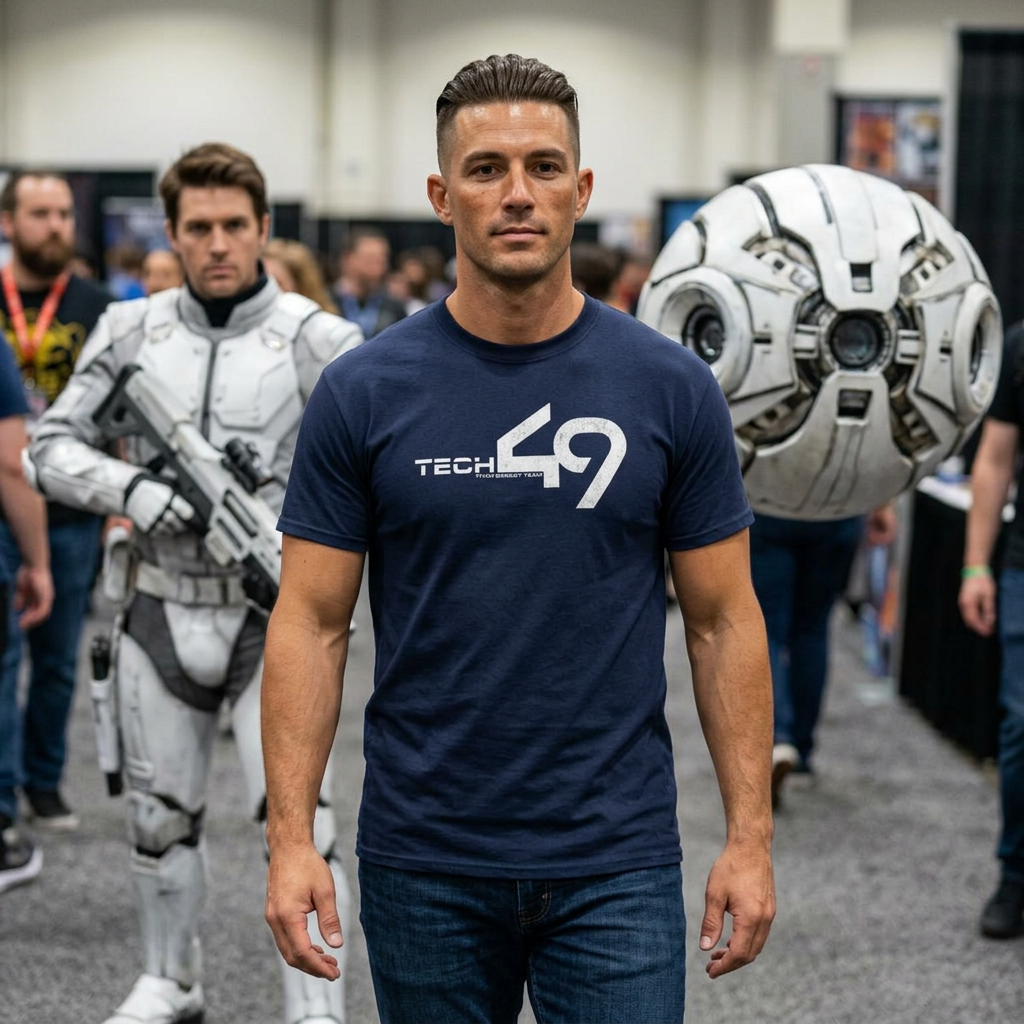 Oblivion Inspired Jack Tech 49 Sci-Fi Tee | Heavy Cotton | Movie Fan T-Shirt