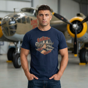 B-25 Take-Off-Time WWII Art History Military Aviation Gift Tee 11 Colors