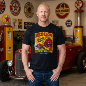 Gilmore Red Lion Gas and Oil Lover Vintage Style T-Shirt Retro Tee S-5XL