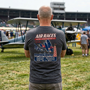 1930 National Air Races 10th Anniversary Vintage Style Aviation T-Shirt S-5XL