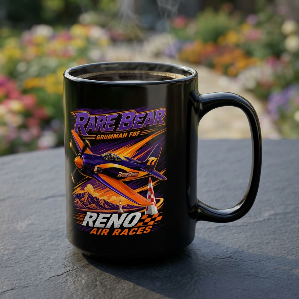 Rare Bear F8 Reno Air Races Coffee Mug 11oz 15oz - view 2