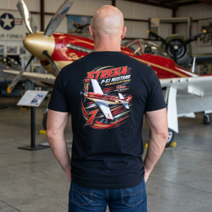 Strega P-51 Mustang Reno Air Races Graphic T-Shirt | Aviation Tee S-5XL