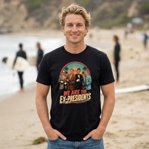 Ex-Presidents Point Break Inspired Retro Surf Movie Cinema Fan T-Shirt S-5XL