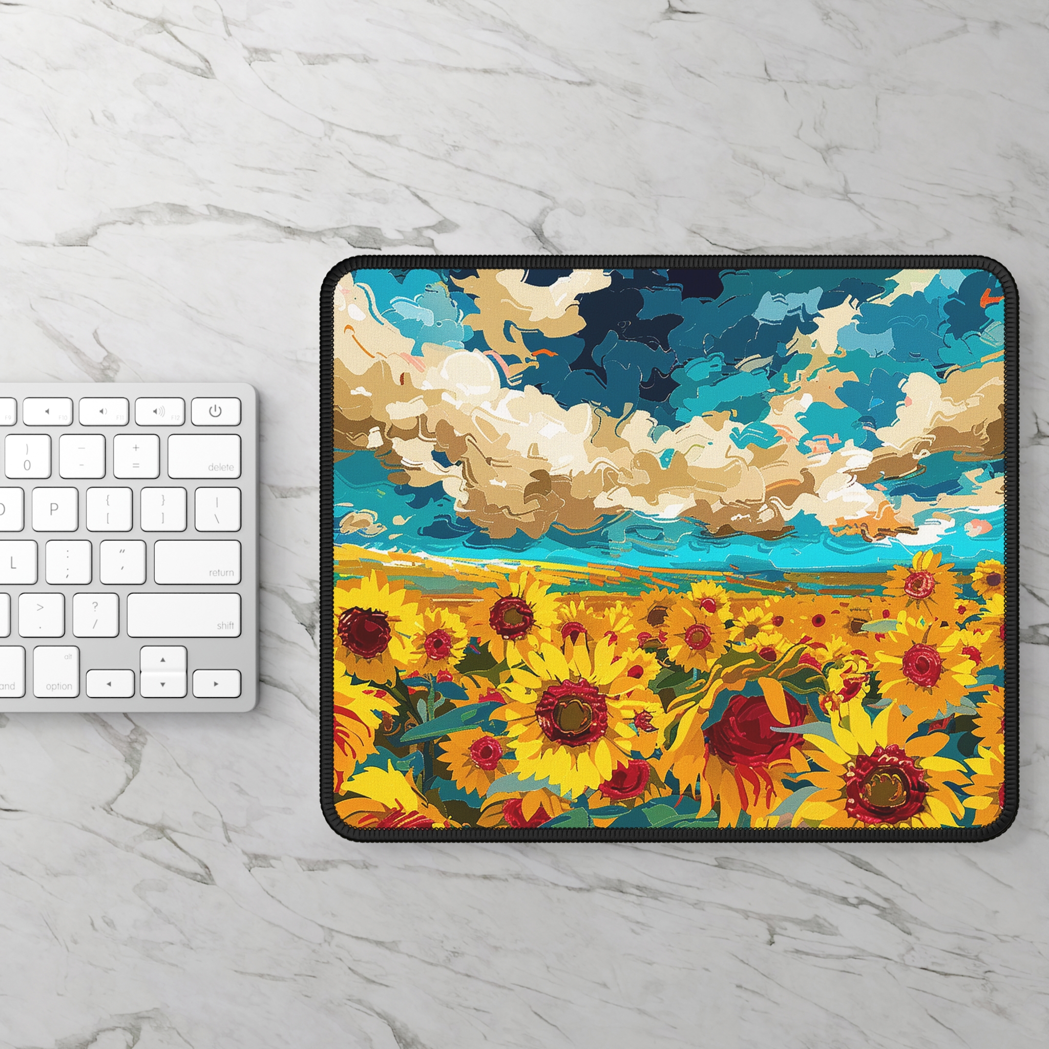 Sunflower Field Mouse Pad - view 2