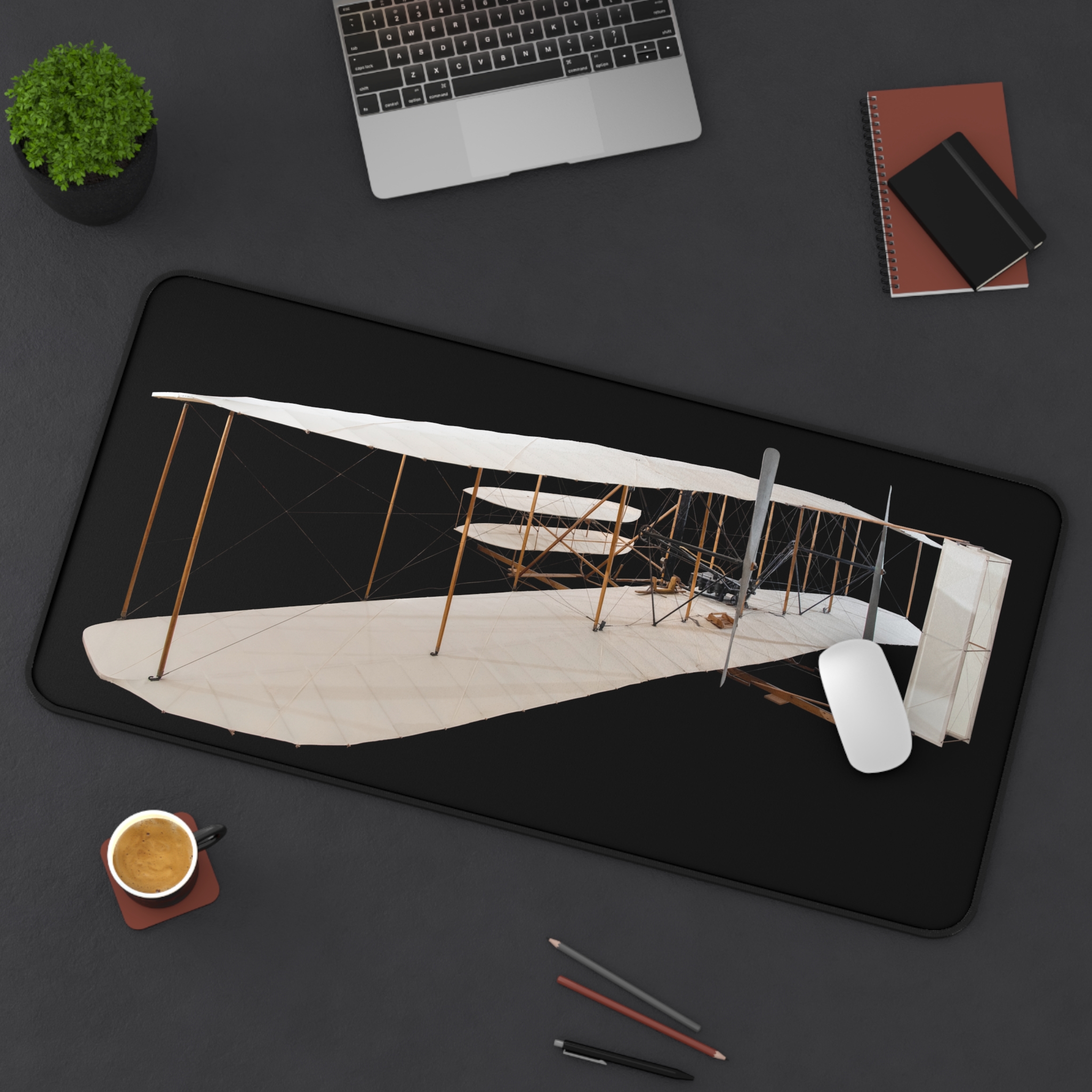 1903 Wright Flyer – Aviation Airplane – 3 Sizes High Quality Desk Mat Mouse Pad