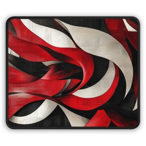 Flowing Ribbons Mouse Pad | Colorful Abstract Art | Creative Desk Gift