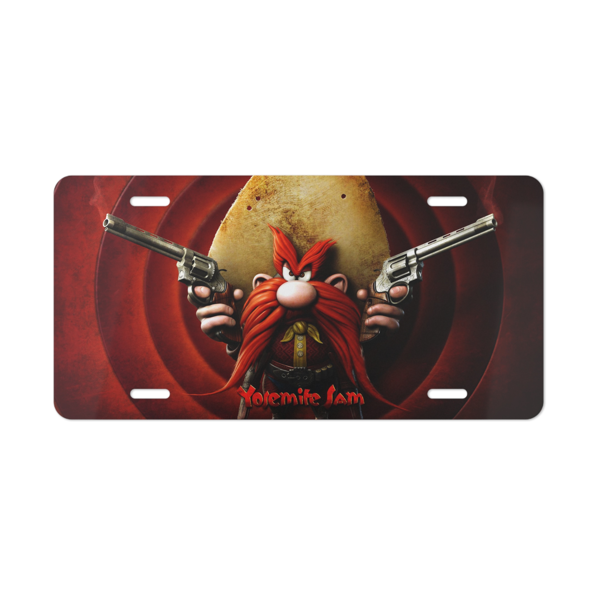 Yosemite Sam – Custom Design Vanity Plate – 100% Aluminum Pre-drilled Holes