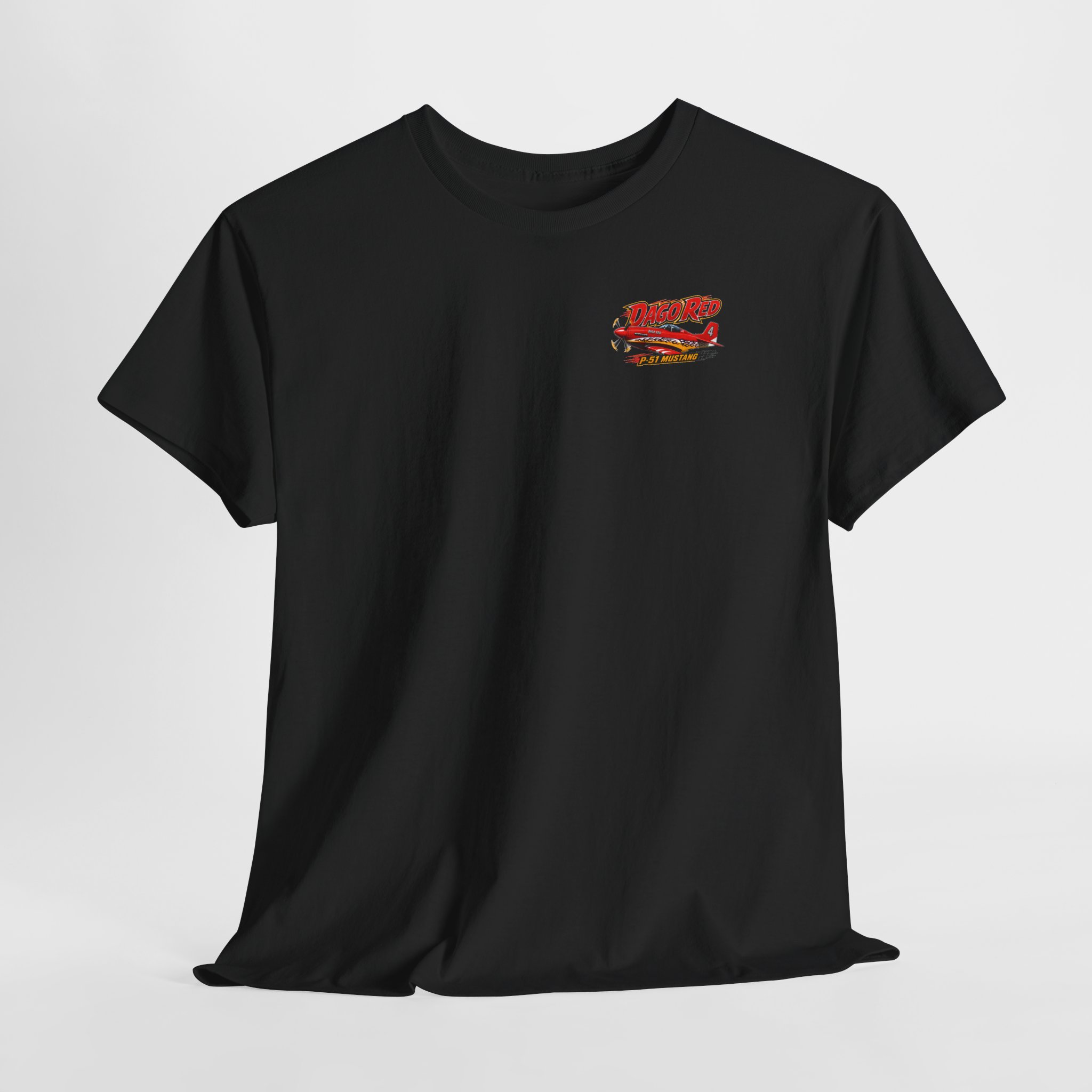 Dago Red P51 Mustang | Reno Air Racing Aviation Lover | T-Shirt Tee S-5XL - Image 3