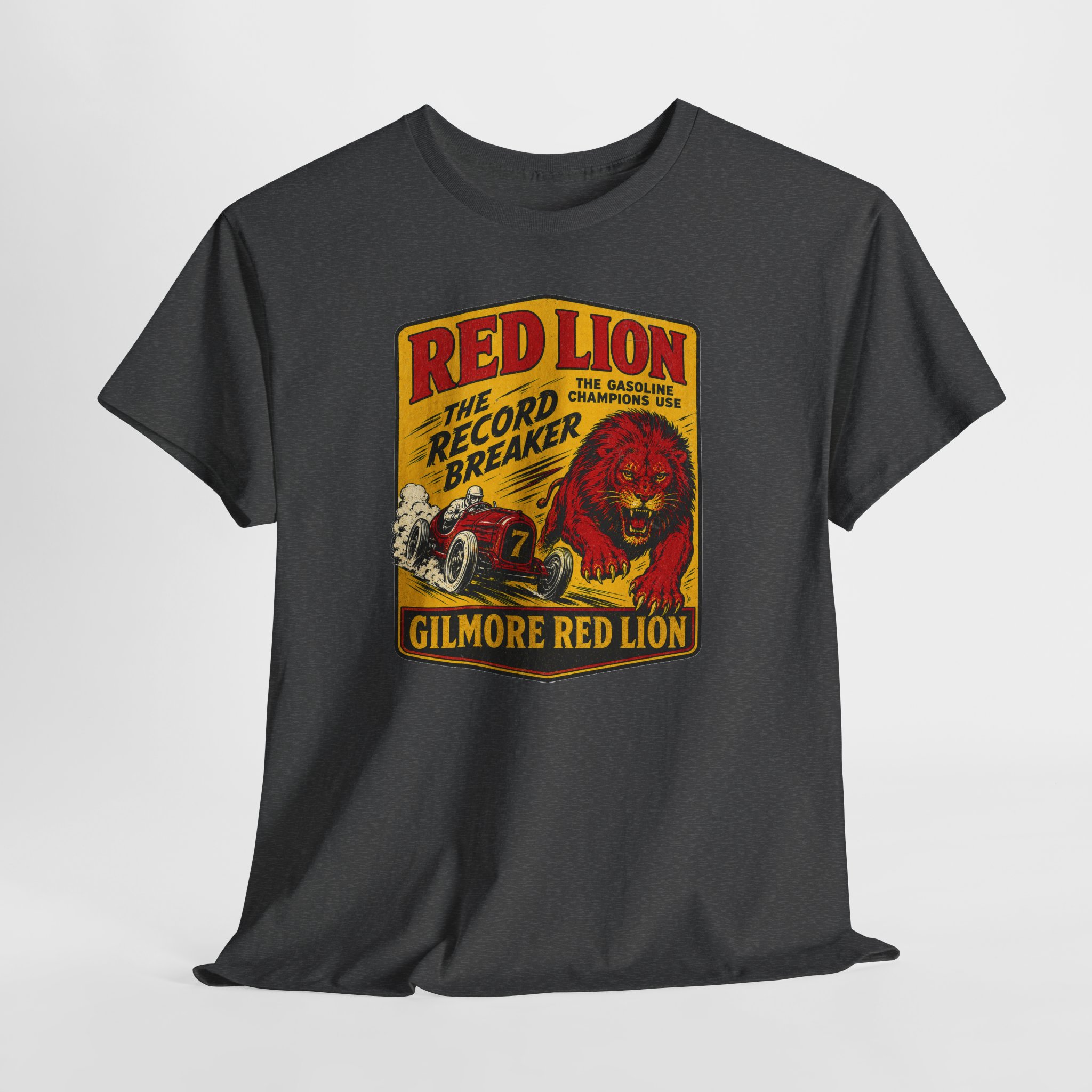 Gilmore Red Lion Gas and Oil Lover Vintage Style T-Shirt - view 21