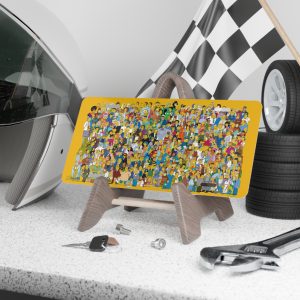 All Simpsons Characters - Garage Man Cave Decor - Vanity License Plate