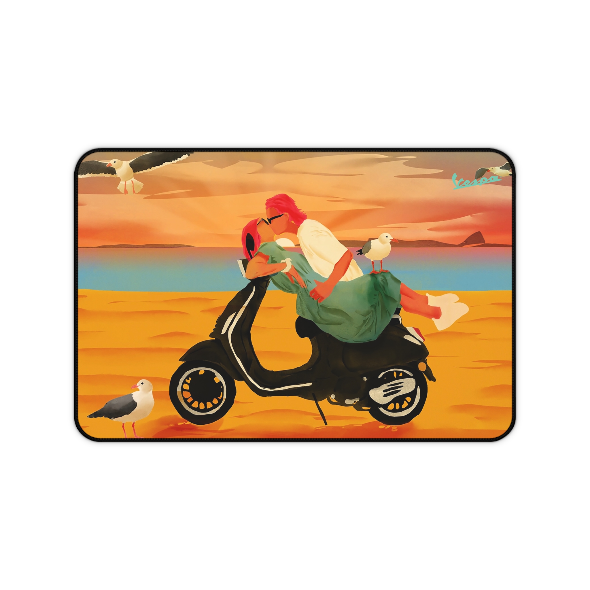 Vespa Scooter Lovers Art Desk Mouse Pad - view 5
