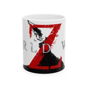 World War Z – Movie Fan Art – Zombies Brad Pitt – Ceramic Mug (11oz, 15oz)