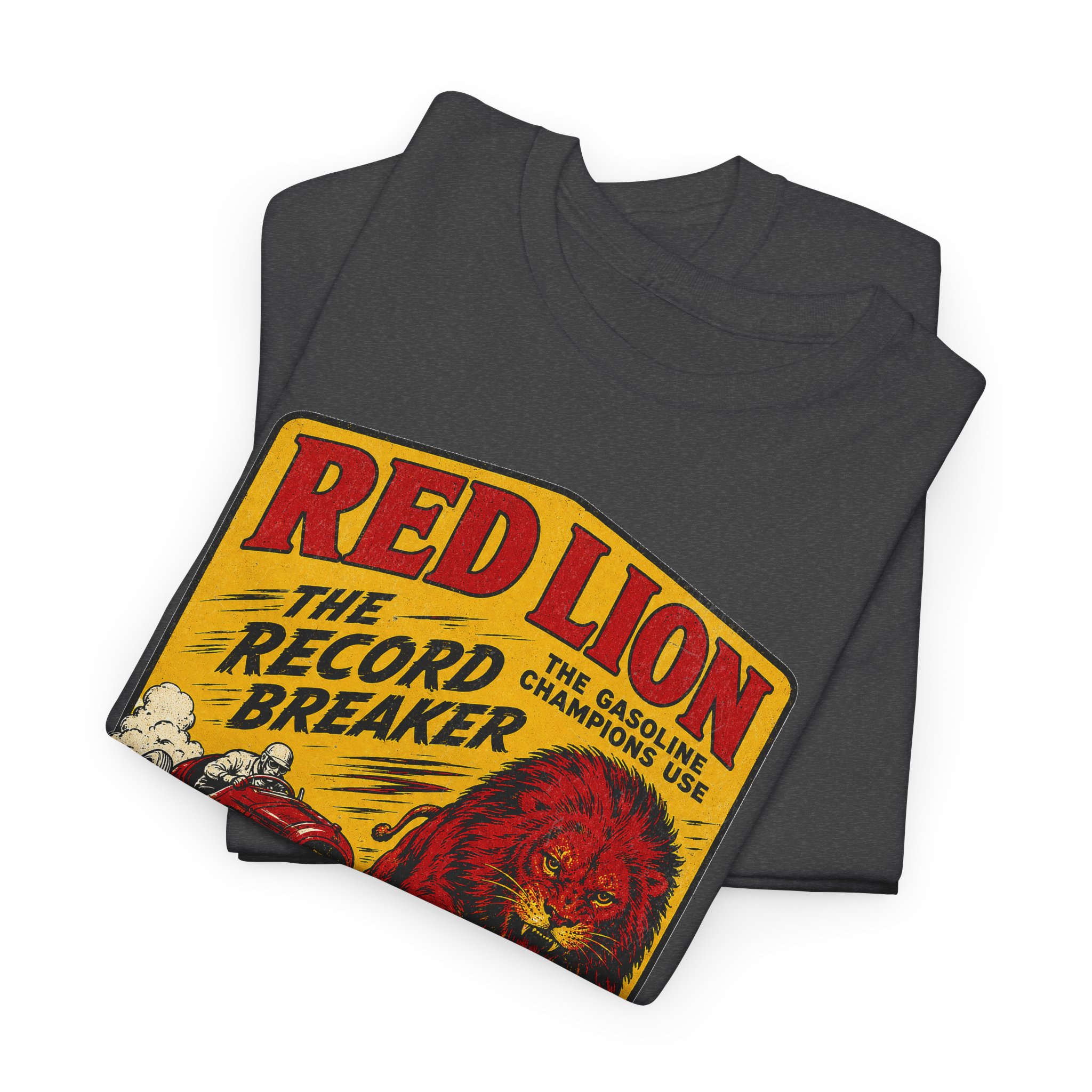 Gilmore Red Lion Gas and Oil Lover Vintage Style T-Shirt - view 22