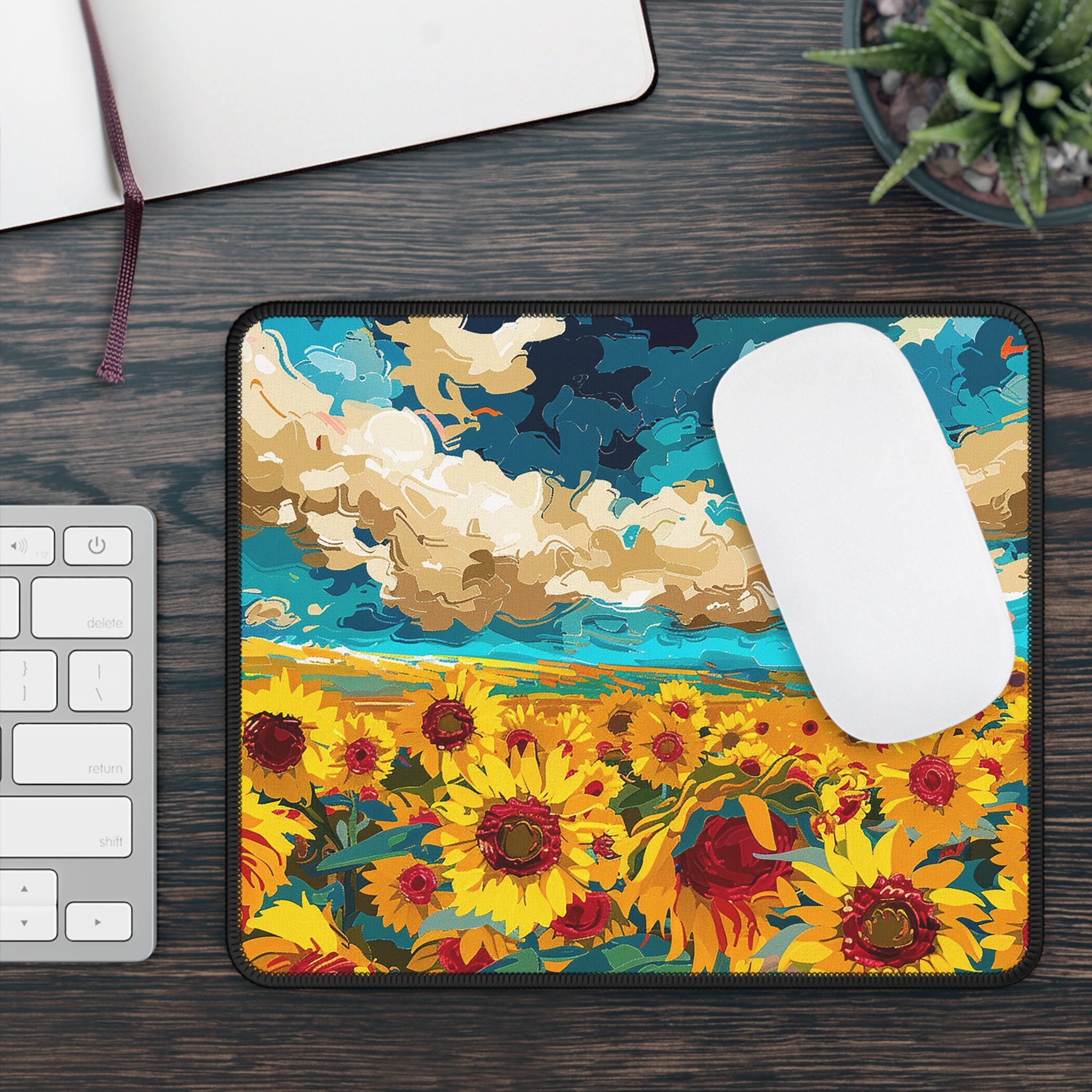 Sunflower Field Mouse Pad - view 3