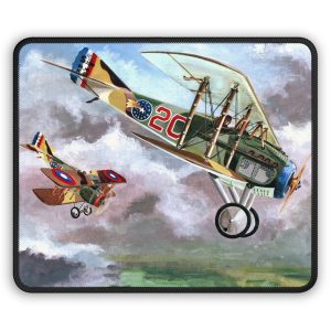 Spads of 22nd Aero Squadron Mouse Pad | WWI Aviation Art Gift