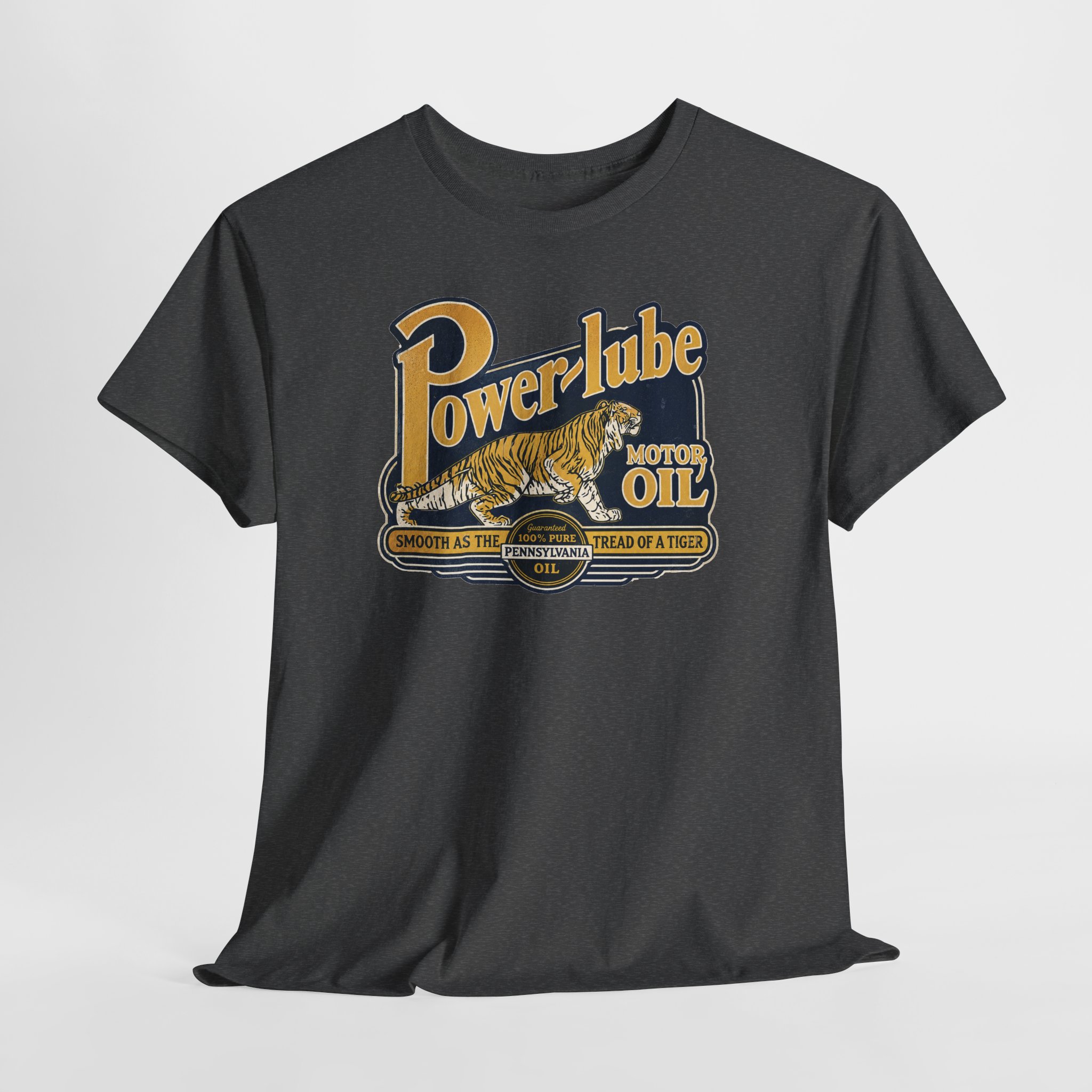 Power Lube Motor Oil Vintage Style Gas & Oil Sign T-Shirt - view 14