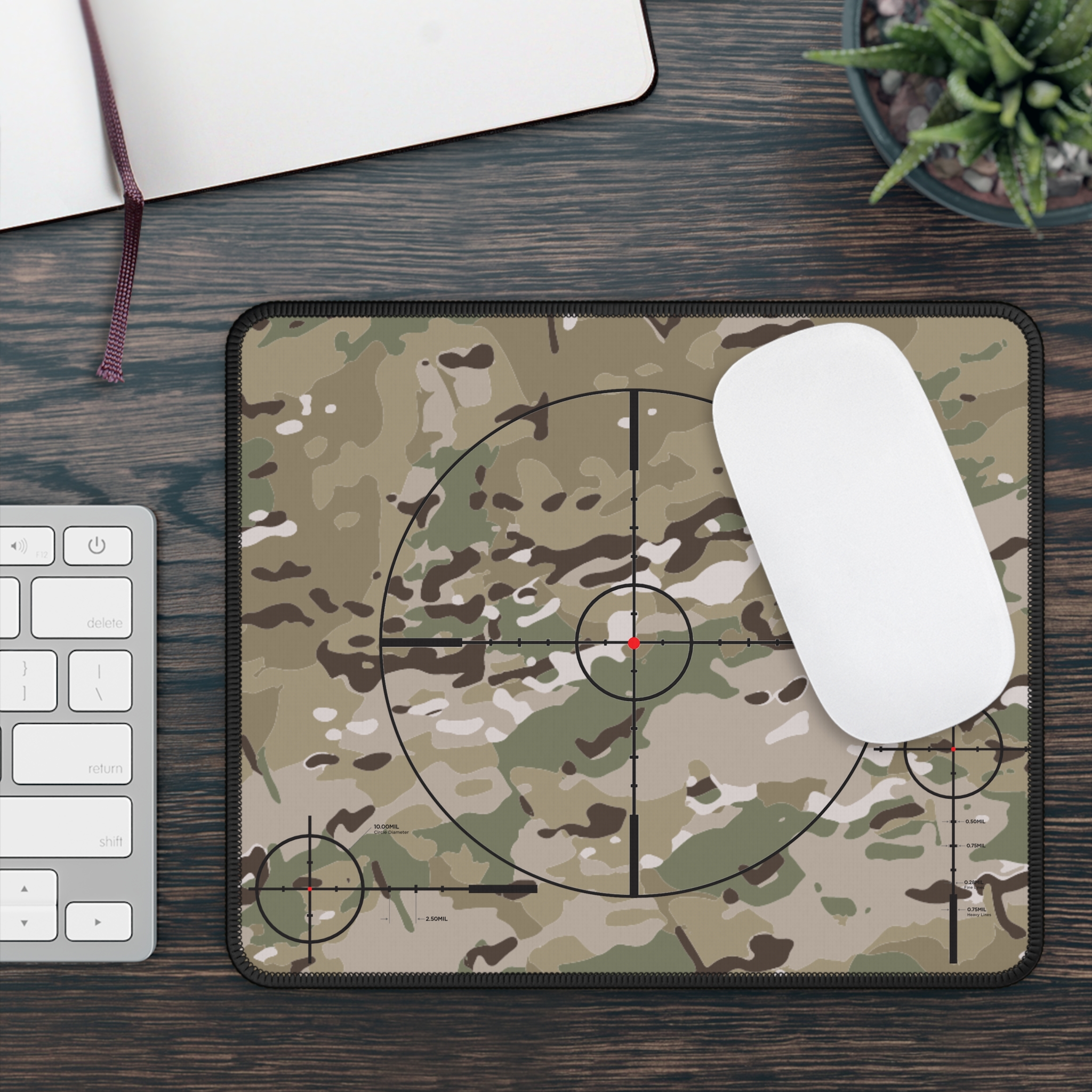 Sniper Scope Crosshair Gamer Mouse Pad 9×7″ - view 3
