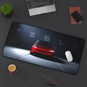 Tesla Model S Performance Desk Mat Mouse Pad – 3 Sizes Available – EV Lover Gift