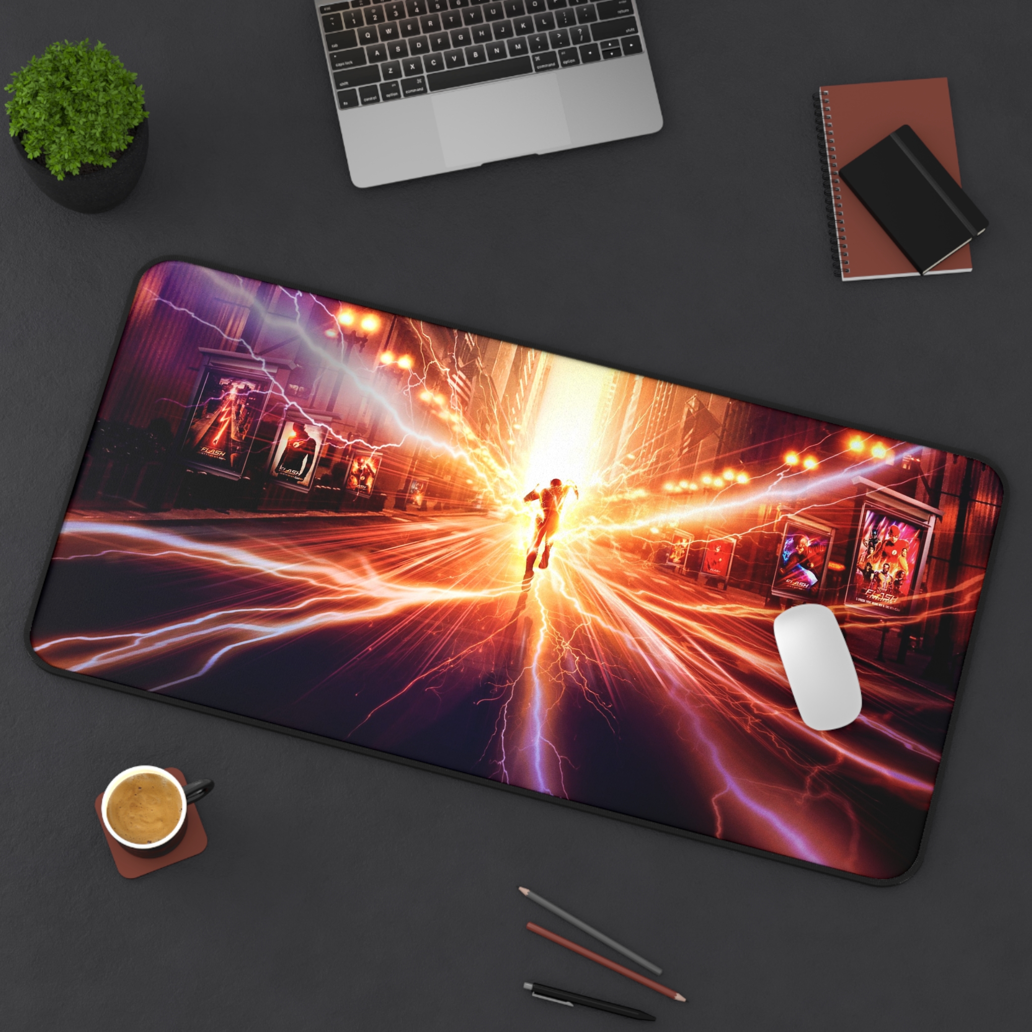 The Flash Barry Allen – Desk Mat Gaming Mouse Pad – Premium Stitched Edges