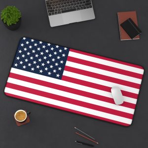 USA United States of America Flag – High Quality Stitched Edges – Desk Mouse Pad