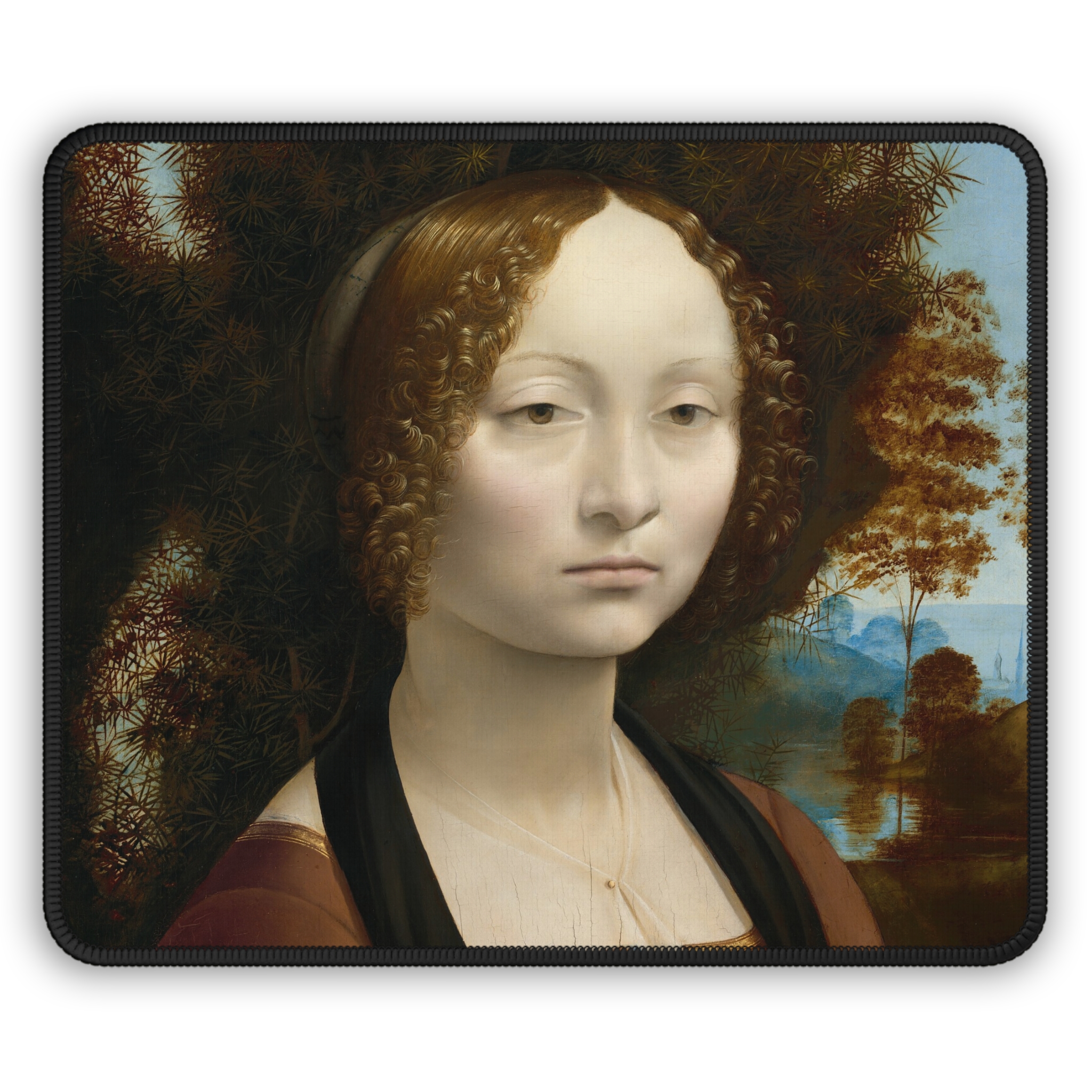 Leonardo da Vinci Ginevra de Benci Mouse Pad 9×7 - view 2