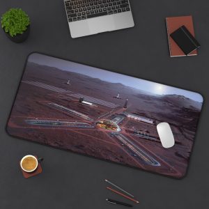 SpaceX Home on Mars Image – Desk Mat Gaming Mouse Pad – Premium Stitched Edges