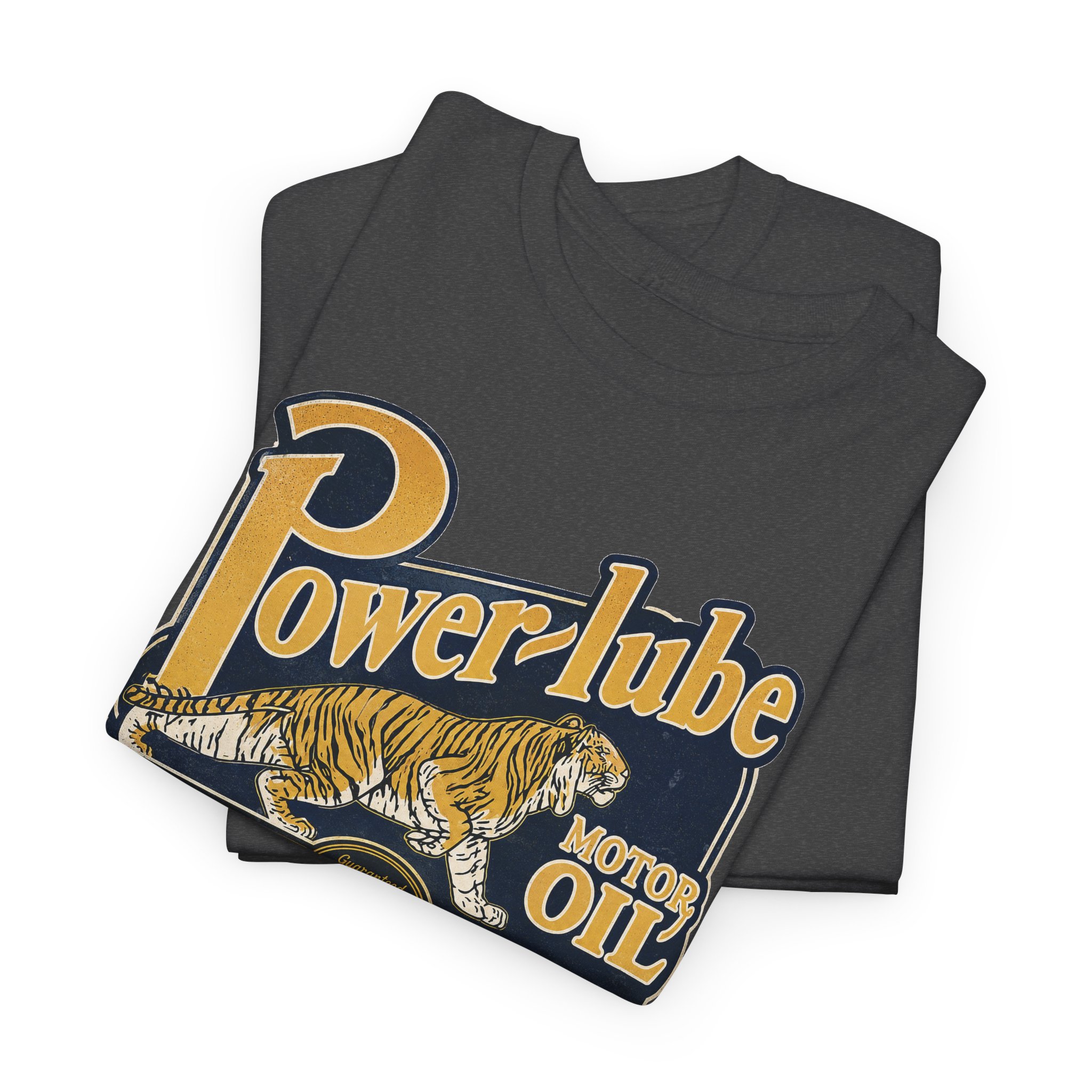 Power Lube Motor Oil Vintage Style Gas & Oil Sign T-Shirt - view 15