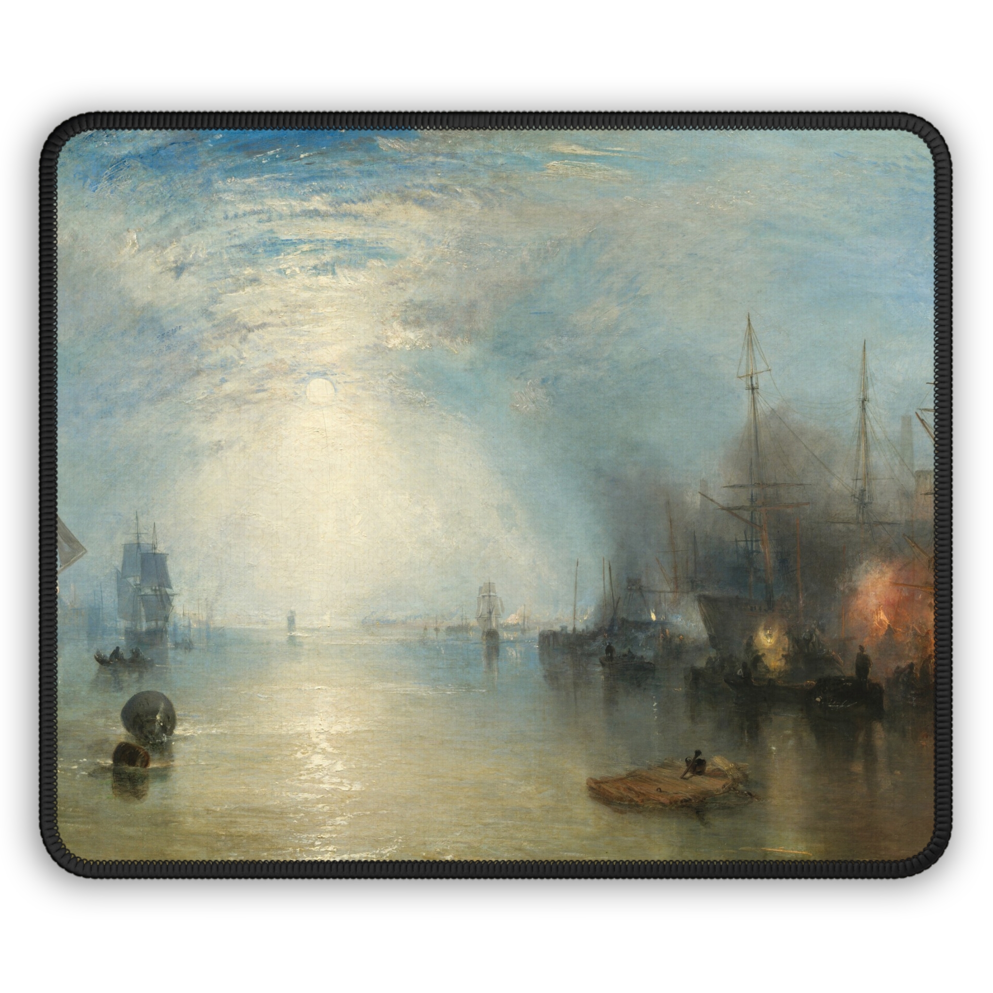 Keelmen Heaving in Coals by Moonlight Mouse Pad 9×7 - view 2
