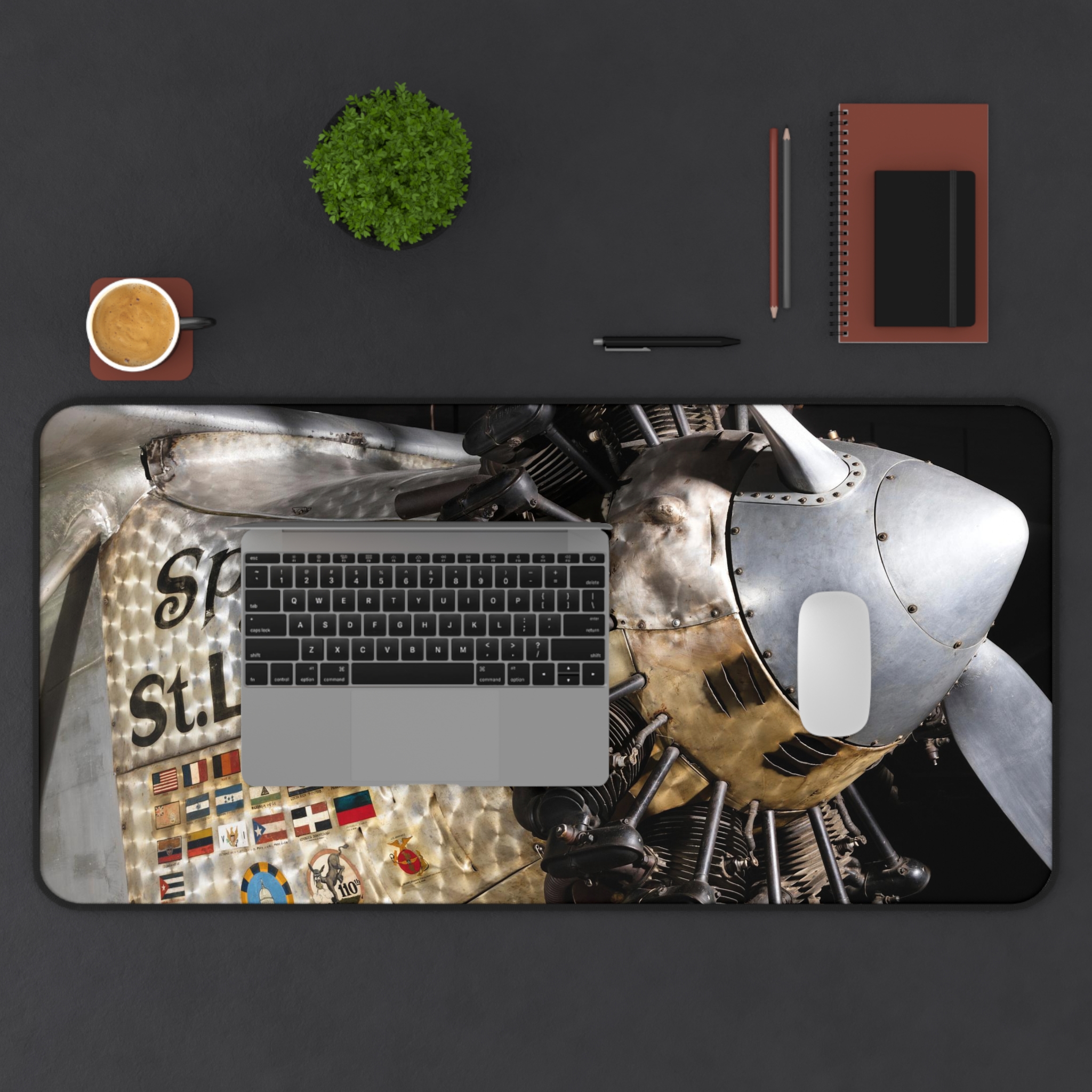 Spirit of St. Louis Lindbergh Desk Mat Mouse Pad - view 4