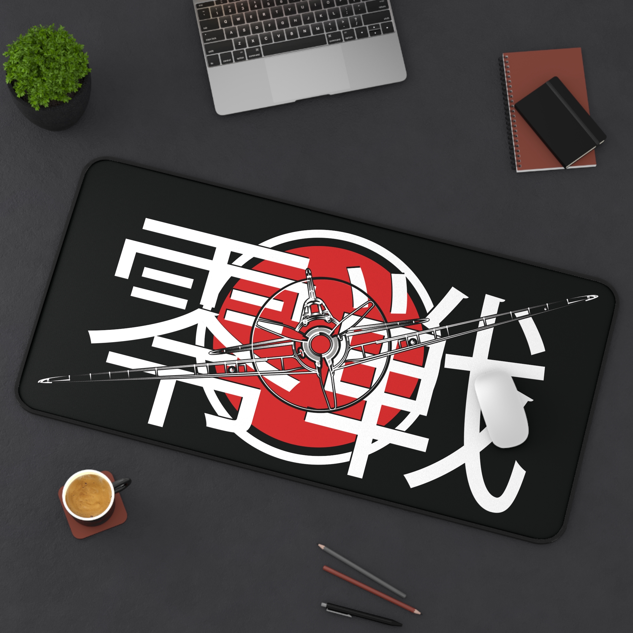 Mitsubishi A6M “Zero” WWII Japanese Fighter Plane Desk Mat Gaming Mouse Pad