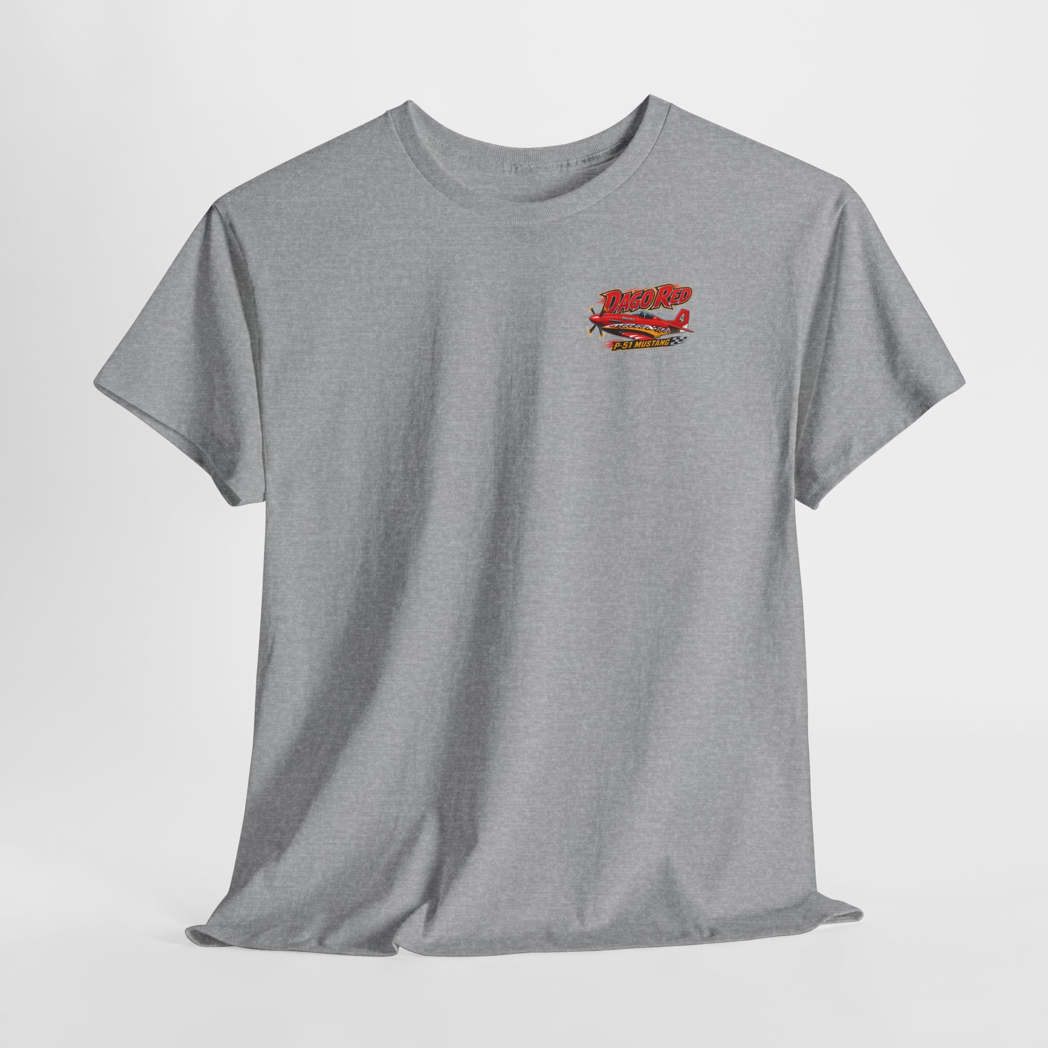 Dago Red P51 Mustang | Reno Air Racing Aviation Lover | T-Shirt Tee S-5XL - Image 9