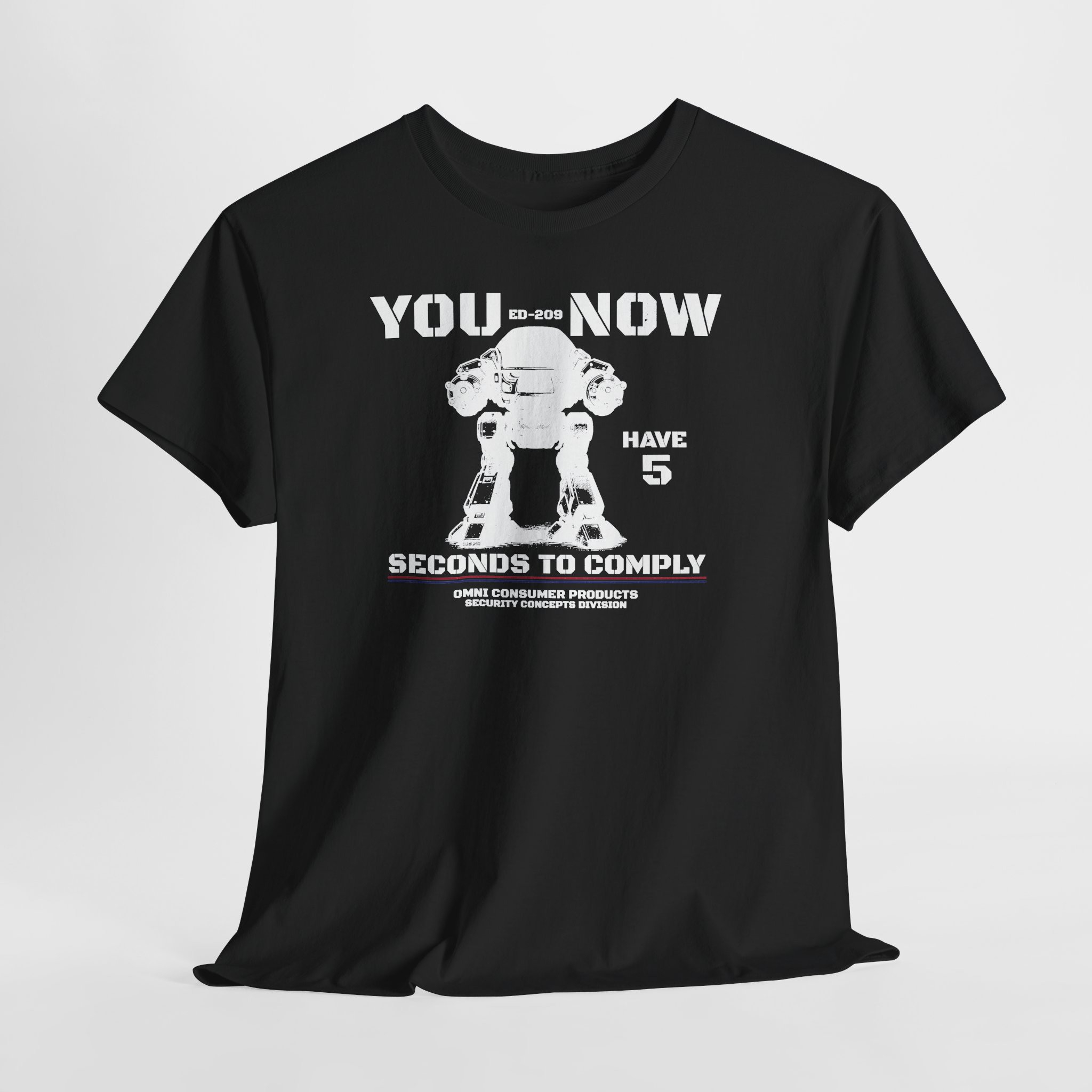 ED-209 NOW 5 Seconds to Comply RoboCop Shirt 80s Movie Fan Gift DTF S-5XL Colors - Image 7