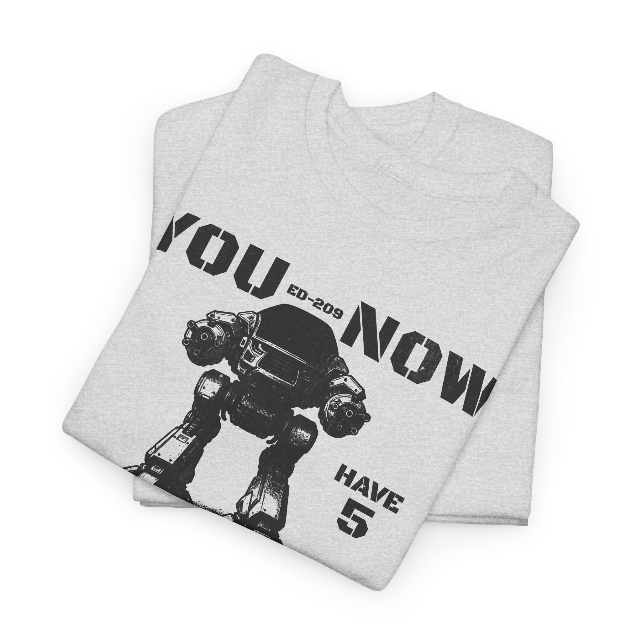 ED-209 NOW 5 Seconds to Comply RoboCop Shirt 80s Movie Fan Gift DTF S-5XL Colors - Image 2
