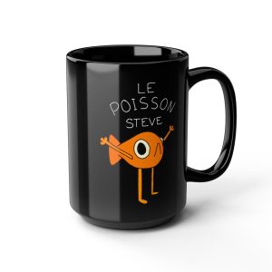 Le Poisson Steve Meme French Cute Coffee Tea Mug 15oz – Funny Trend Gift