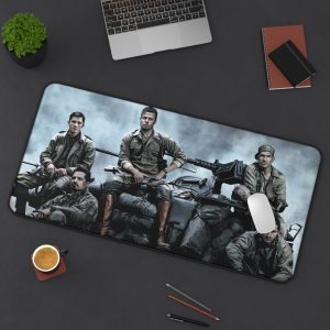 Fury – Movie Art – WWII – 3 Sizes Available – Desk Mat – Mouse Pad