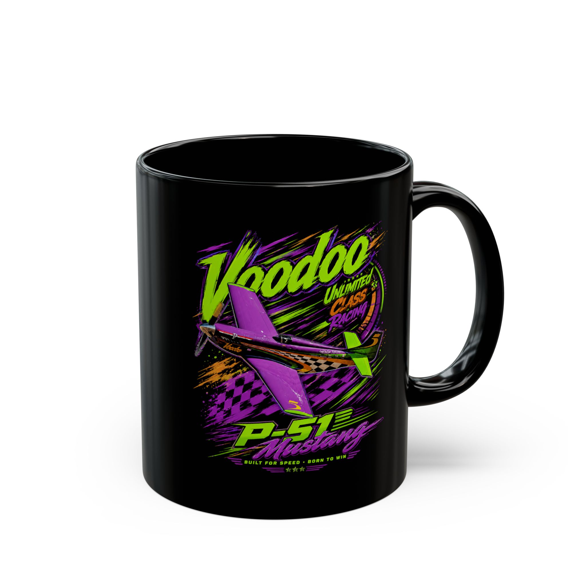 Voodoo P-51 Mustang Reno Air Races Coffee Mug 11oz 15oz - view 5