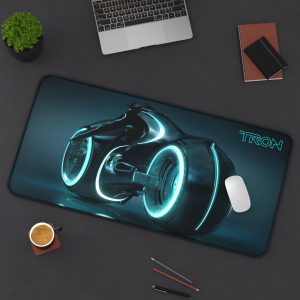Tron Light Cycle – Movie Fan Art – Custom Design – Premium Desk Mat Mouse Pad