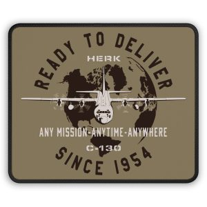C-130 – Aviation Patriotic USA Military – Custom Design Premium Mouse Pad 9×7″