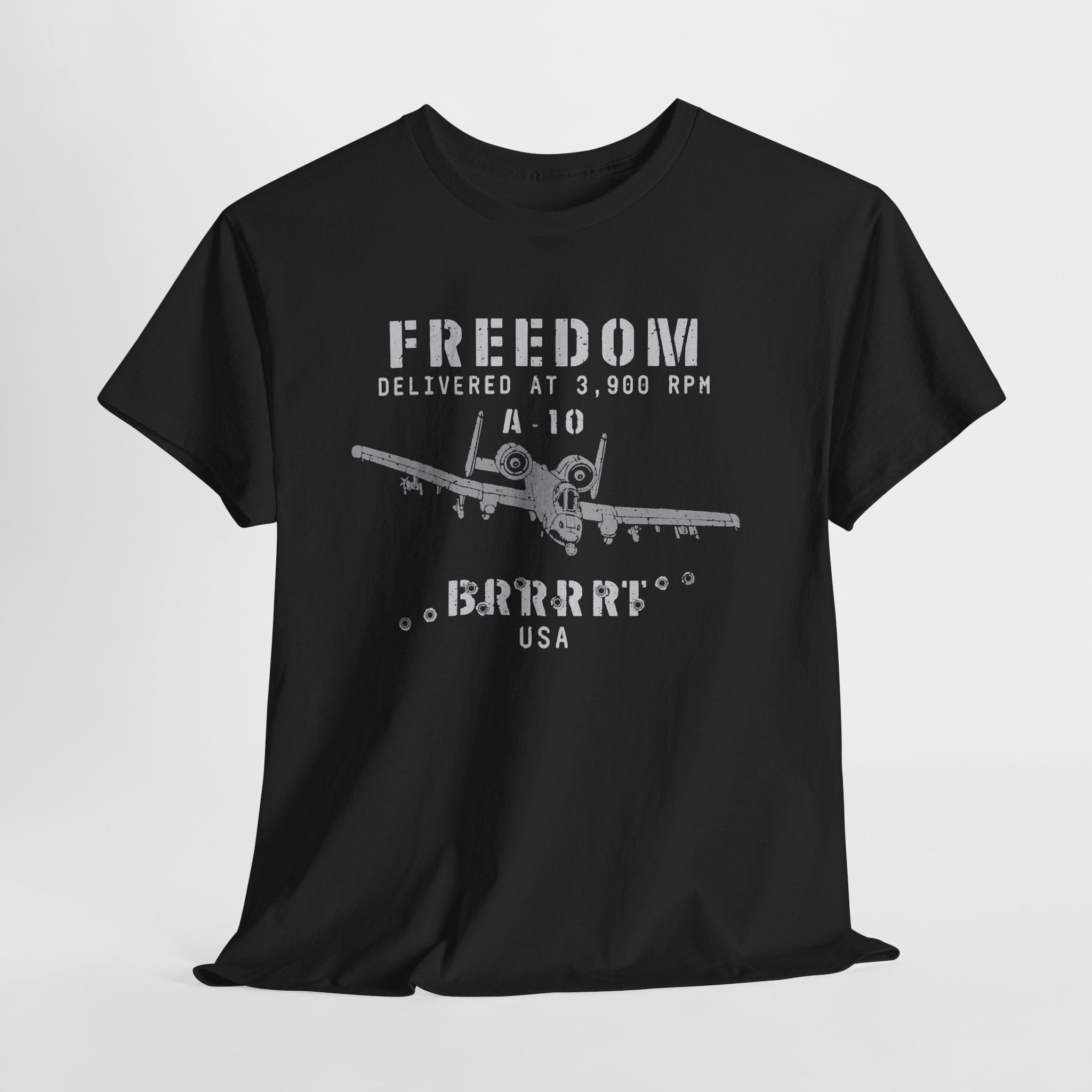 A10 Warthog - USA Military Aircraft Aviation Patriotic T-Shirt S-5XL | 3 Colors - Image 2