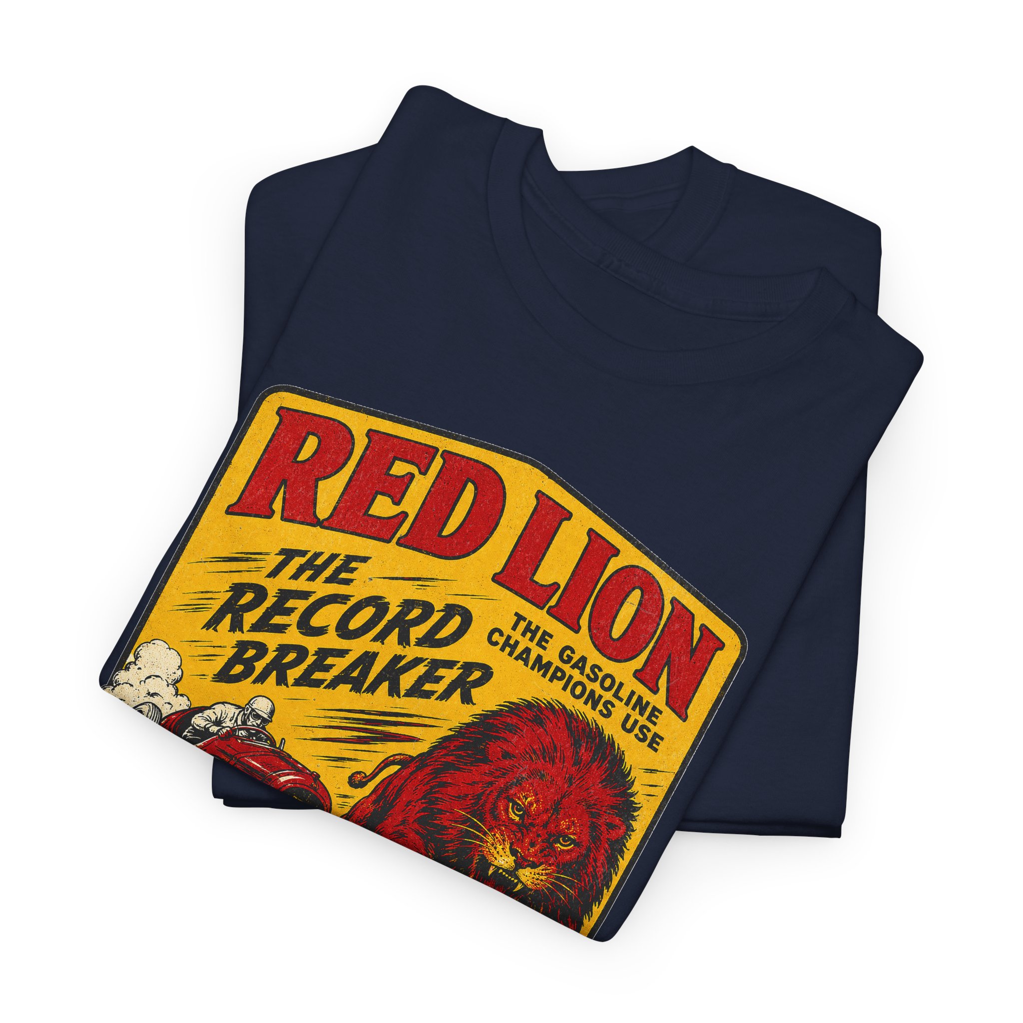 Gilmore Red Lion Gas and Oil Lover Vintage Style T-Shirt - view 25