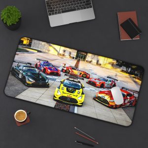 AMG GT3 lineup Indianapolis Motor Speedway – Custom Design – Premium Desk Mat